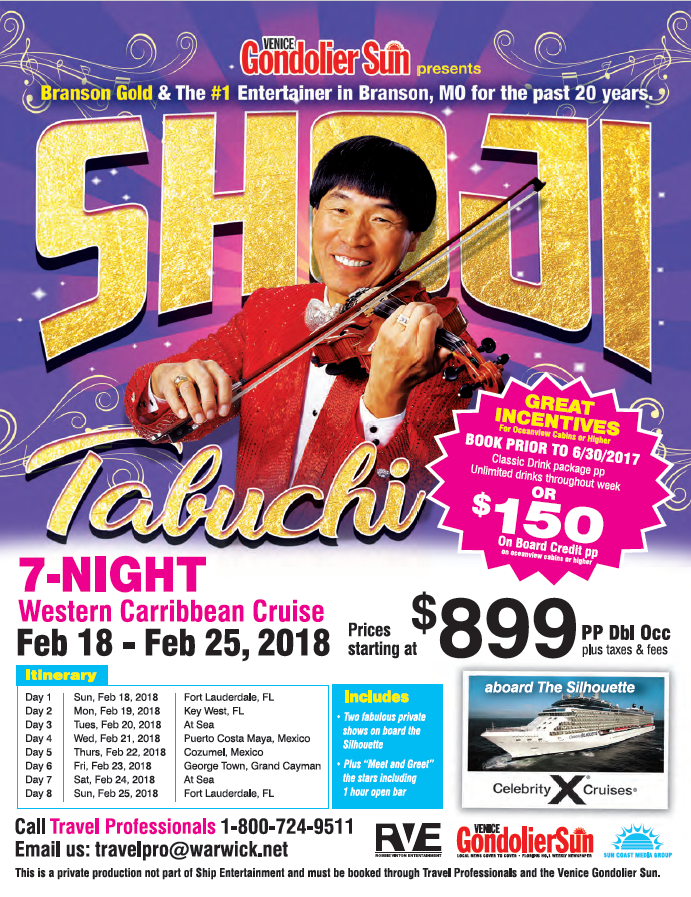 Shoji Tabuchi 2018 Cruise