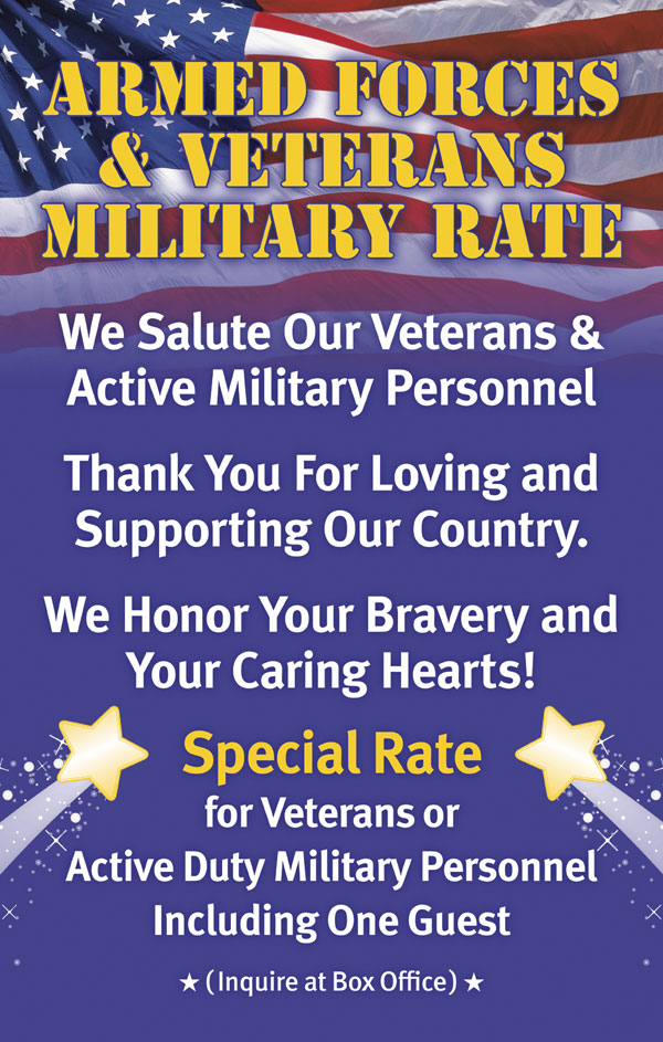 Armed Forces and Veterans Specials